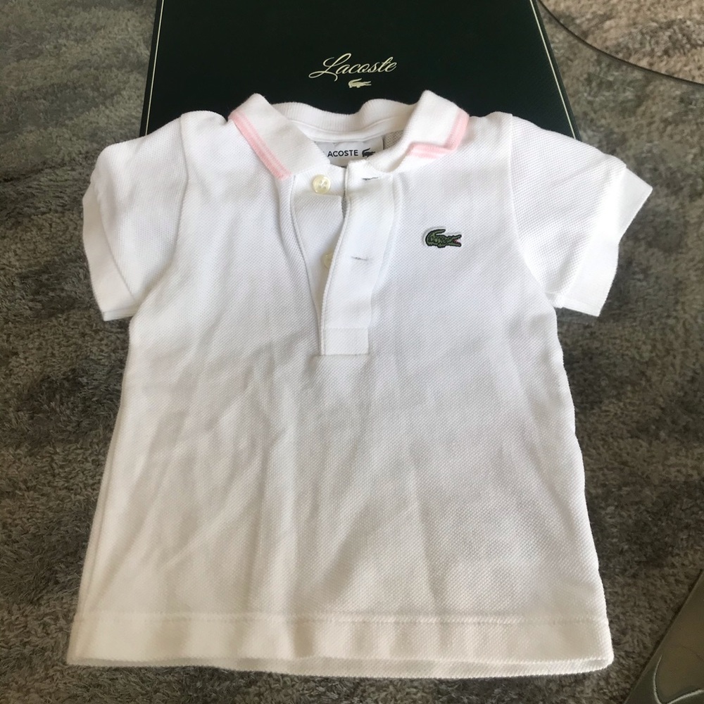 Lacoste 🐊 baby shirt with box